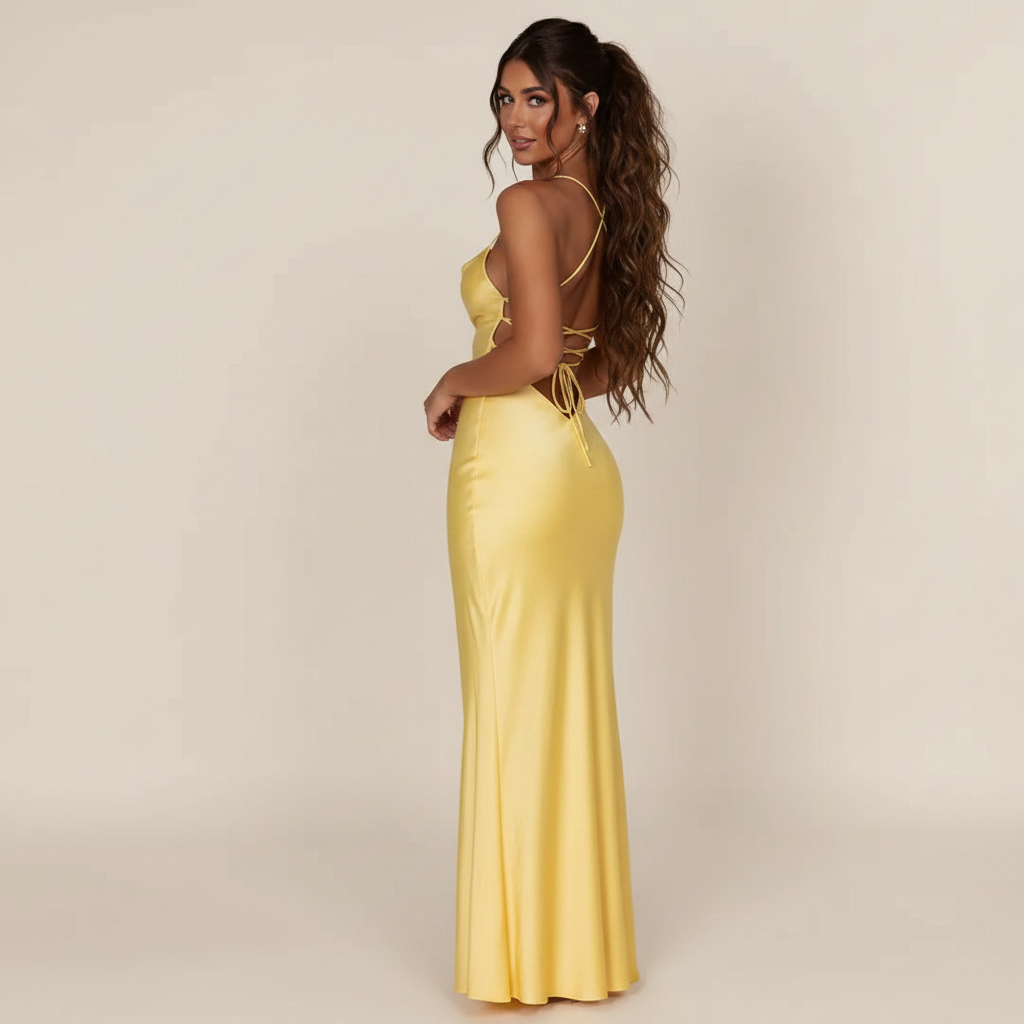 Meliva - Chic and Figure-Enhancing Maxi Dress