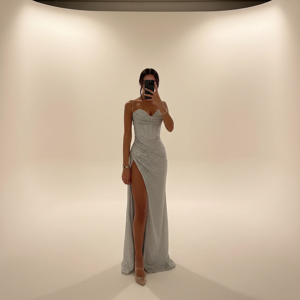 Monique - Chic Slit Maxi Dress