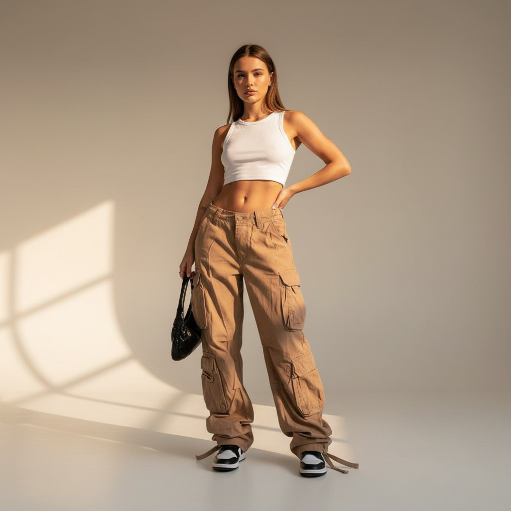 Kamley - Trendy Loose-Fit Cargo Pants