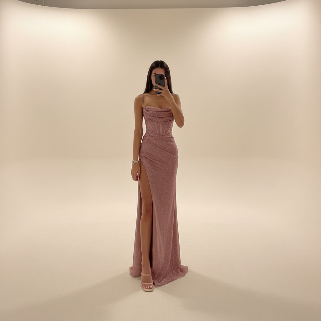 Monique - Chic Slit Maxi Dress