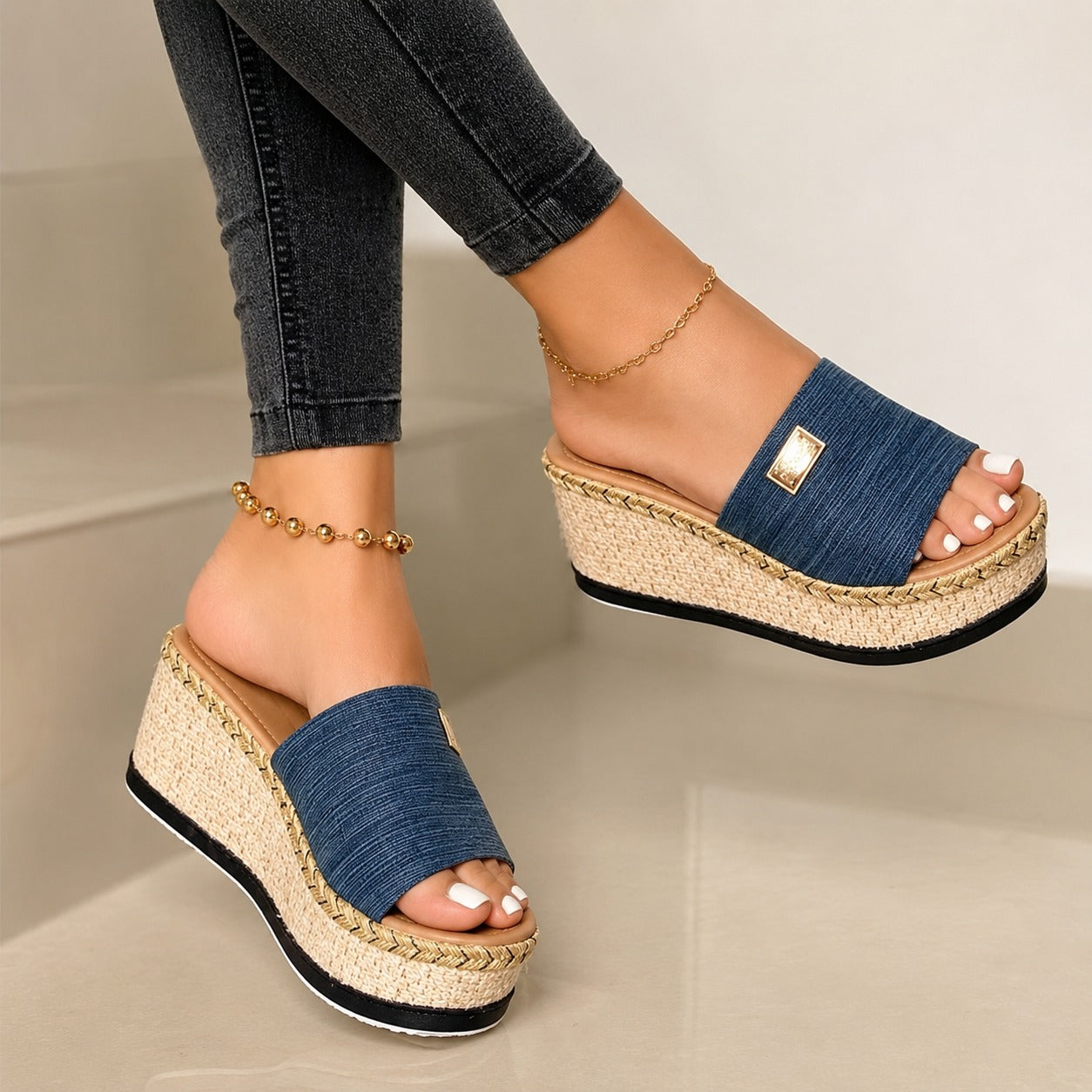 Camilla - Trendy Thick Wedge Sandals