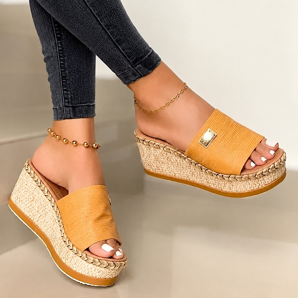 Camilla - Trendy Thick Wedge Sandals