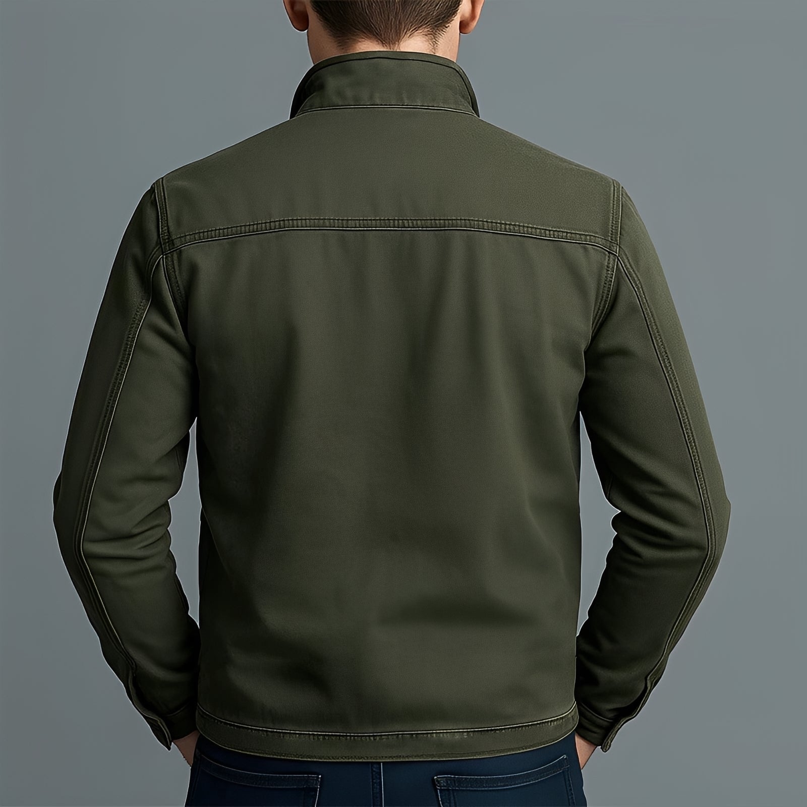 Jaden - Casual Washed Zipper Jacket